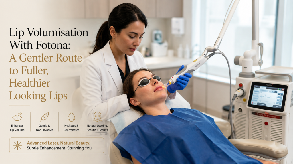 Fotona lip volumisation treatment for fuller natural lips
